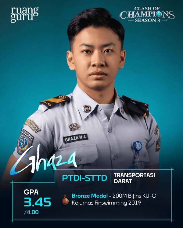profil ghaza - peserta coc season 3