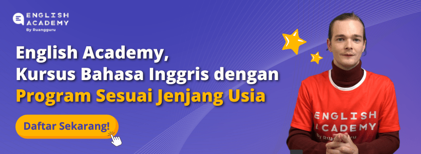 English Academy, kursus bahasa inggris dengan program sesuai jenjang usia