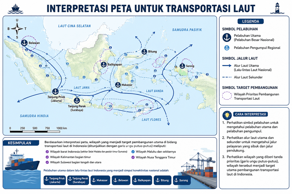 Interpretasi Peta Transportasi Laut