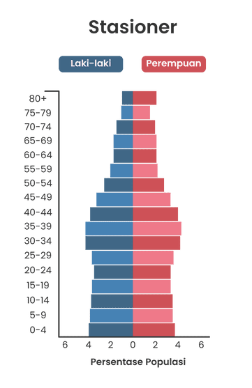 piramida penduduk stasioner