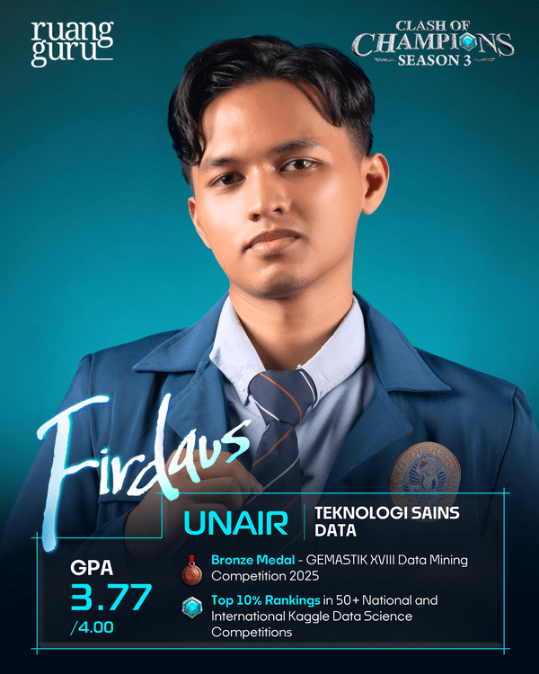 Profil Firdaus - Peserta COC Season 3