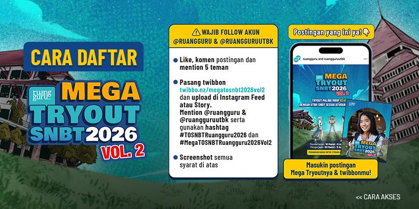 cara daftar mega tryout snbt utbk ruangguru