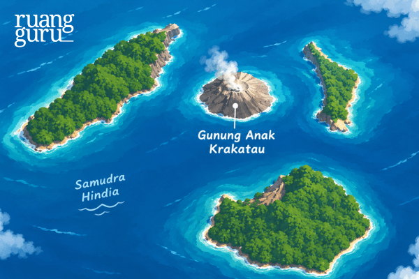 gambar gunung anak krakatau