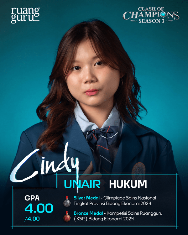 Cindy - peserta clash of champions season 3