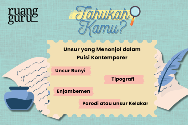 Unsur yang Menonjol dalam Puisi Kontemporer