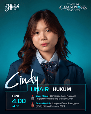 Cindy - peserta clash of champions season 3