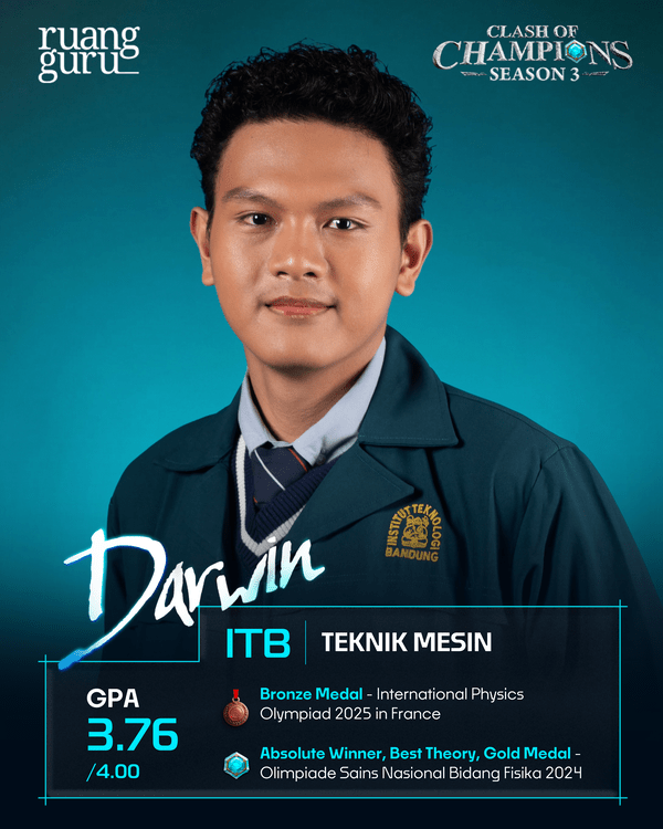 profil darwin - peserta coc season 3