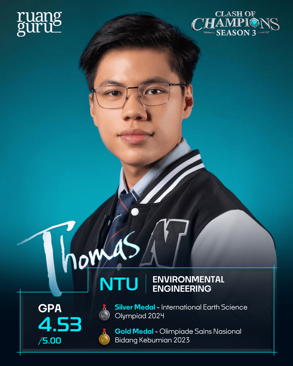 profil thomas - peserta coc season 3