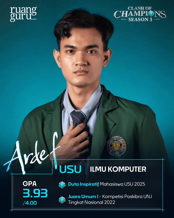 profil ardef - peserta coc season 3