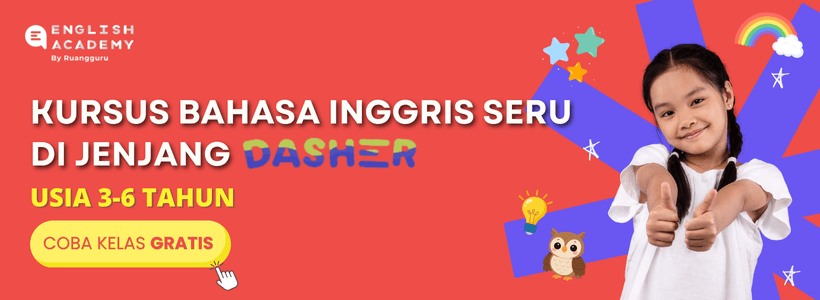 kursus bahasa inggris anak, Dasher English Academy