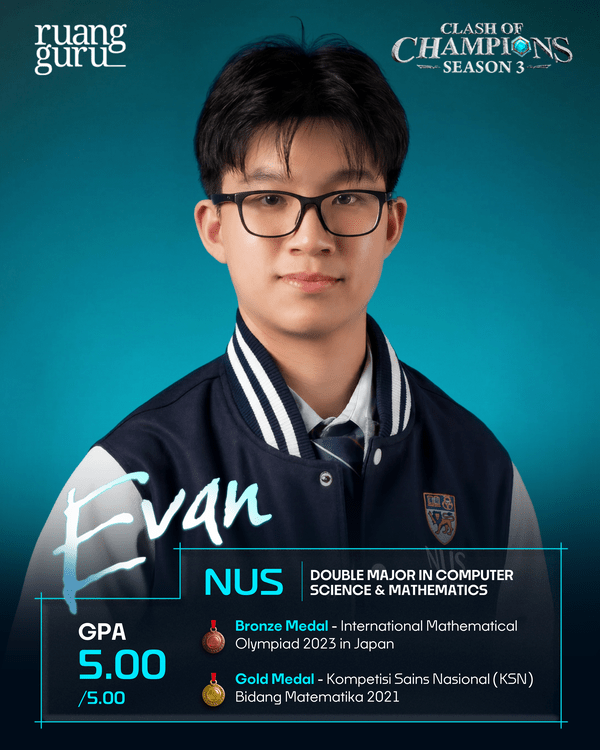 Evan - peserta of clash of champions season 3