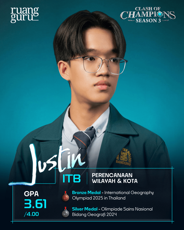 Profil Justin - Peserta COC Season 3