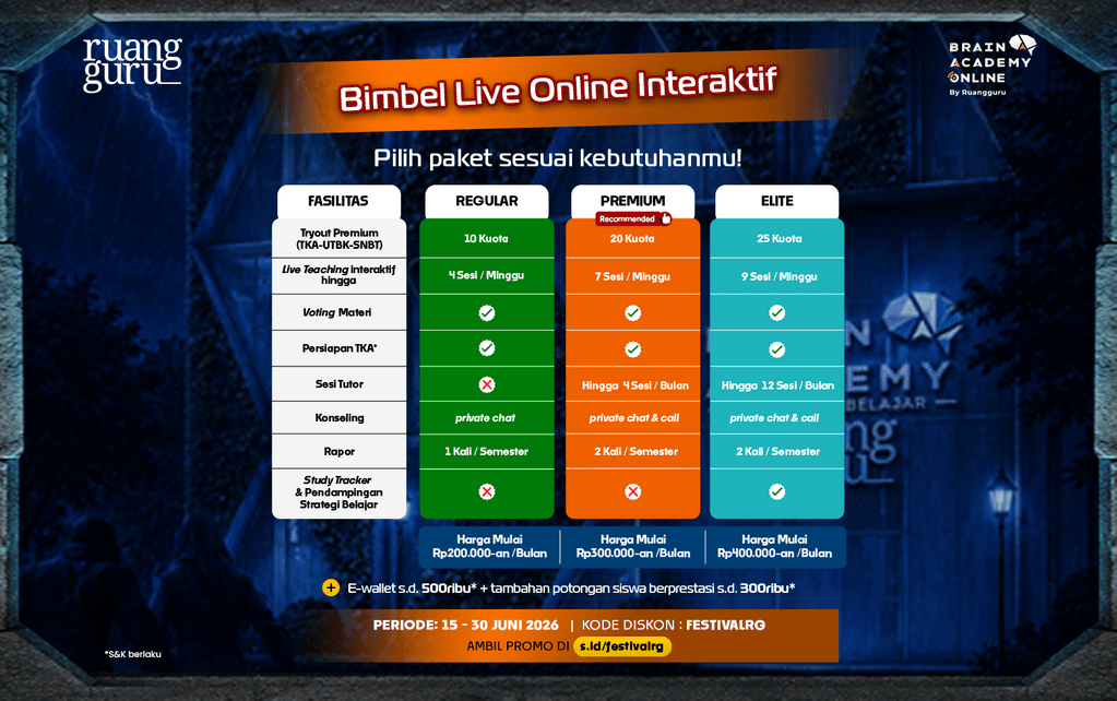 festifal promo brain academy online ruangguru