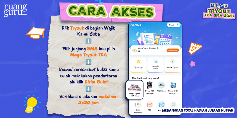 Mega Tryout TKA SMA 2026, Terupdate Sesuai Aturan Pemerintah
