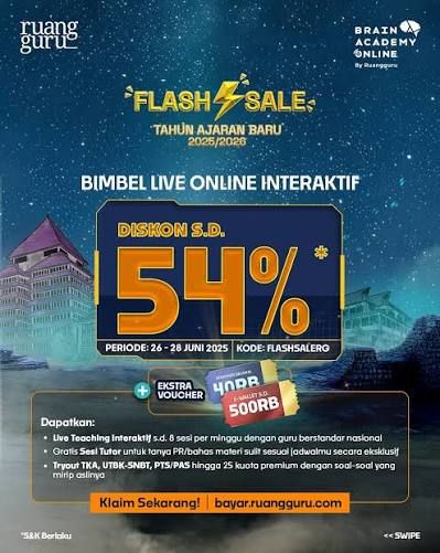 contoh iklan flash sale