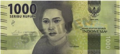 Spesimen 1000 rupiah