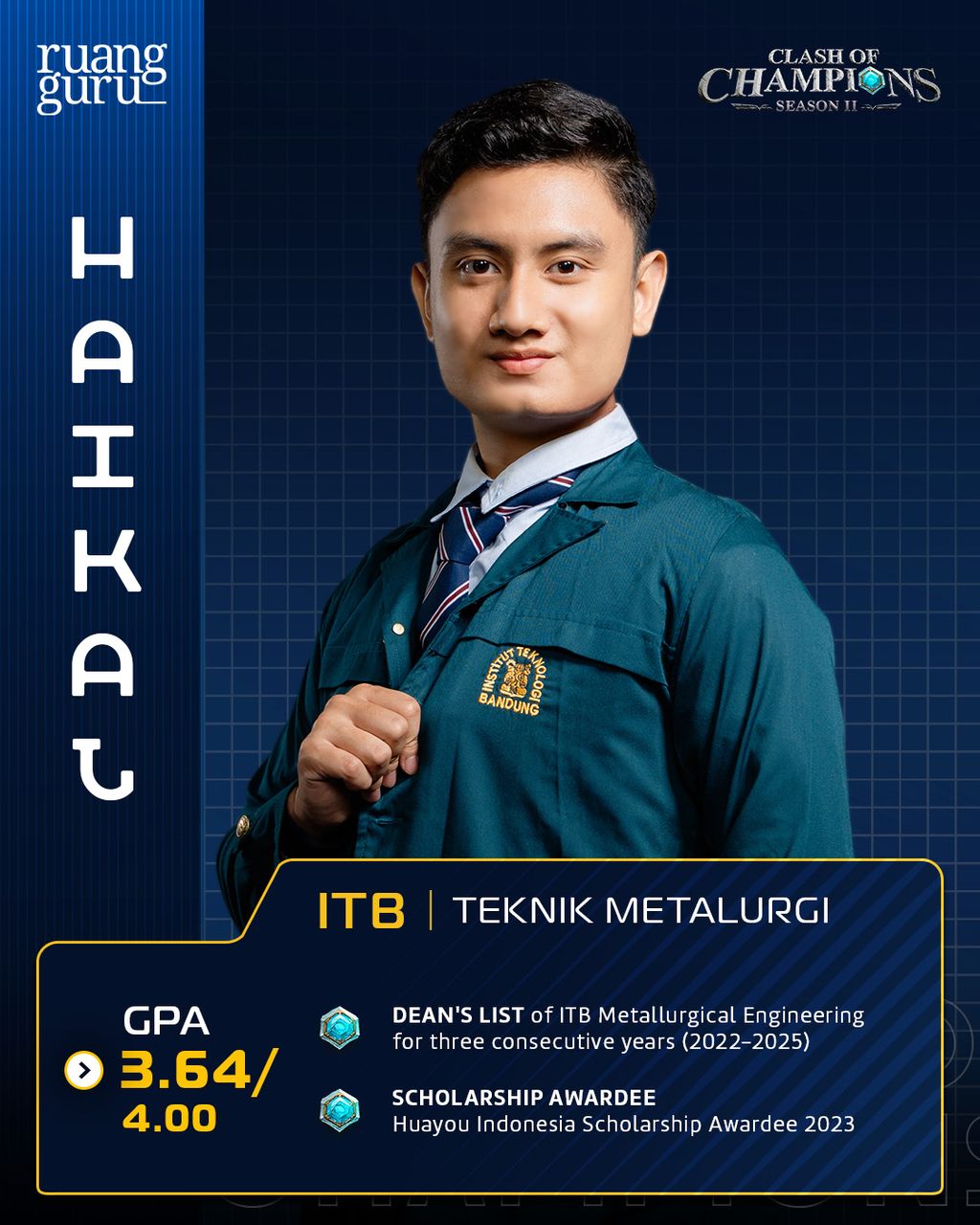 Profil Haikal - Peserta Clash of Champions