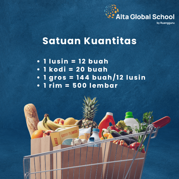 angka satuan kuantitas