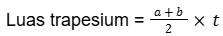 rumus luas trapesium