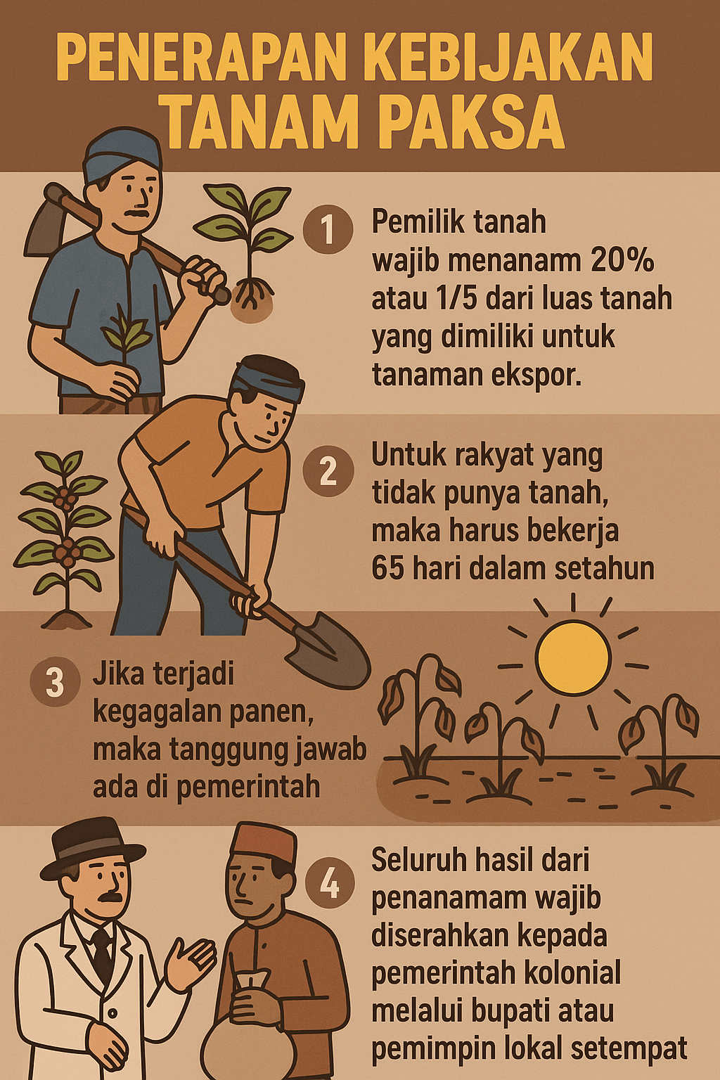 Penerapan Kebijakan Tanam Paksa