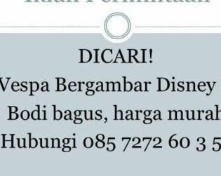 contoh iklan permintaan