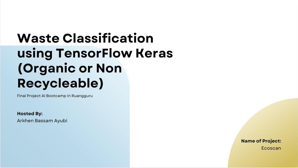 Waste Classification using Tensorflow Keras
