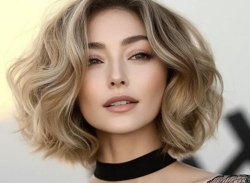 nama potongan rambut wanita dalam bahasa inggris (wavy bob)