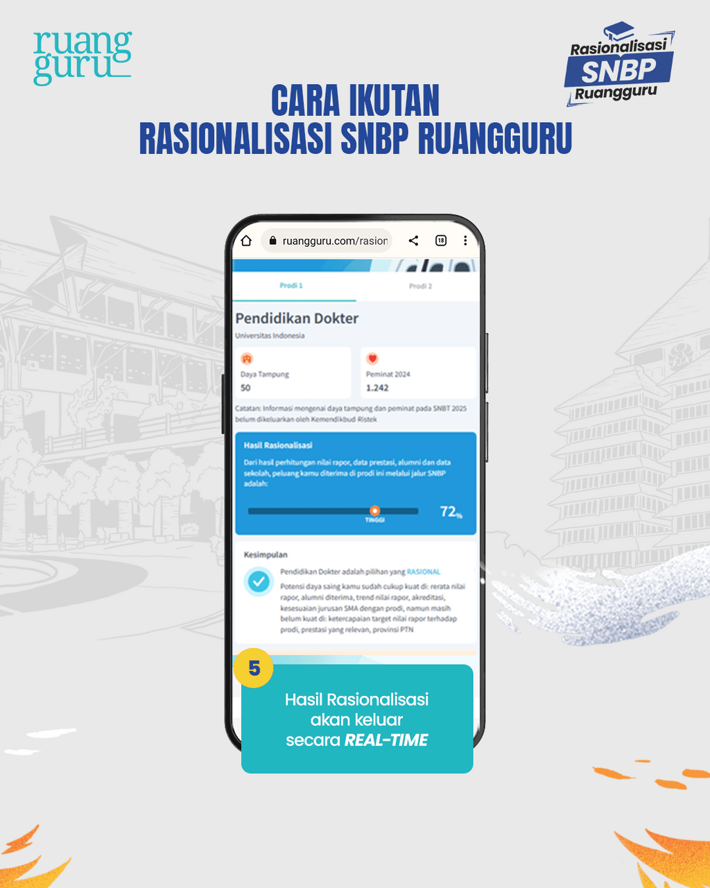 cara daftar rasionalisasi snbp ruangguru