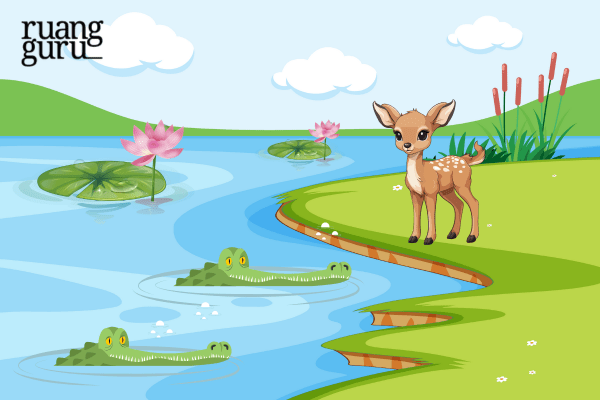 Kisah Kancil dan Buaya