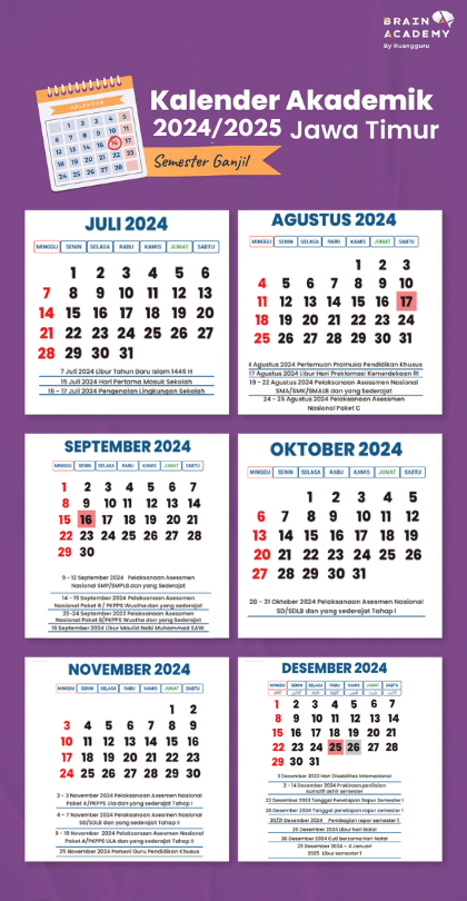 Kalender Pendidikan Jawa Timur 2024
