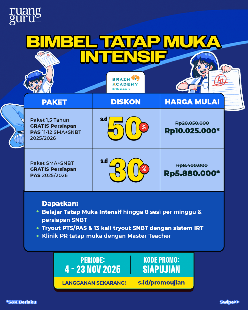 promo PAS Brain Academy Center