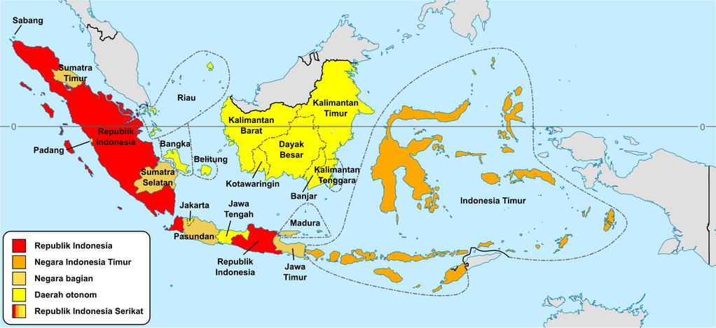 Peta Republik Indonesia Serikat