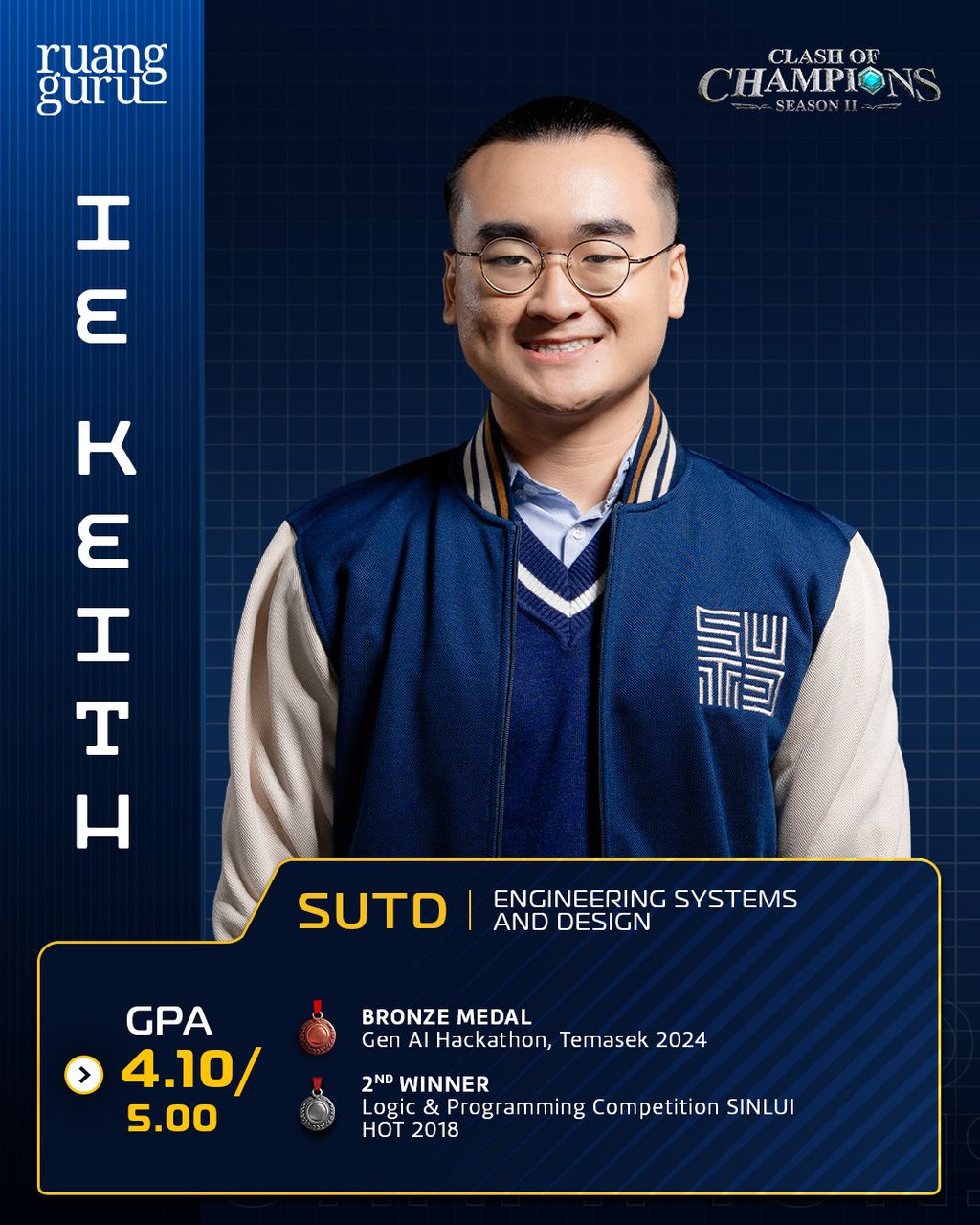 profil keith - peserta coc season 2