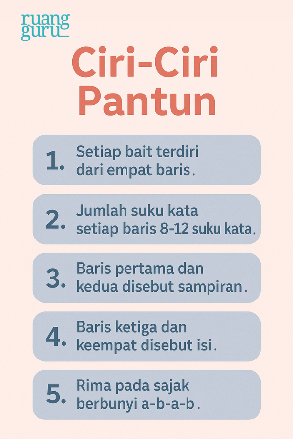 ciri ciri pantun