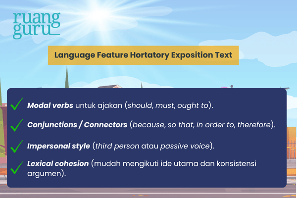 Language Feature Hortatory Exposition Text