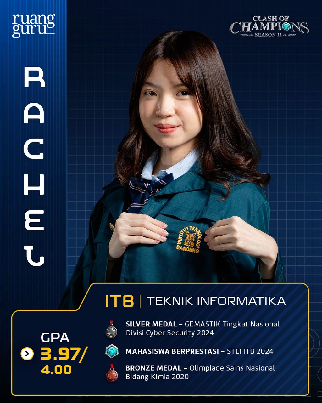 Profil Rachel - peserta coc season 2