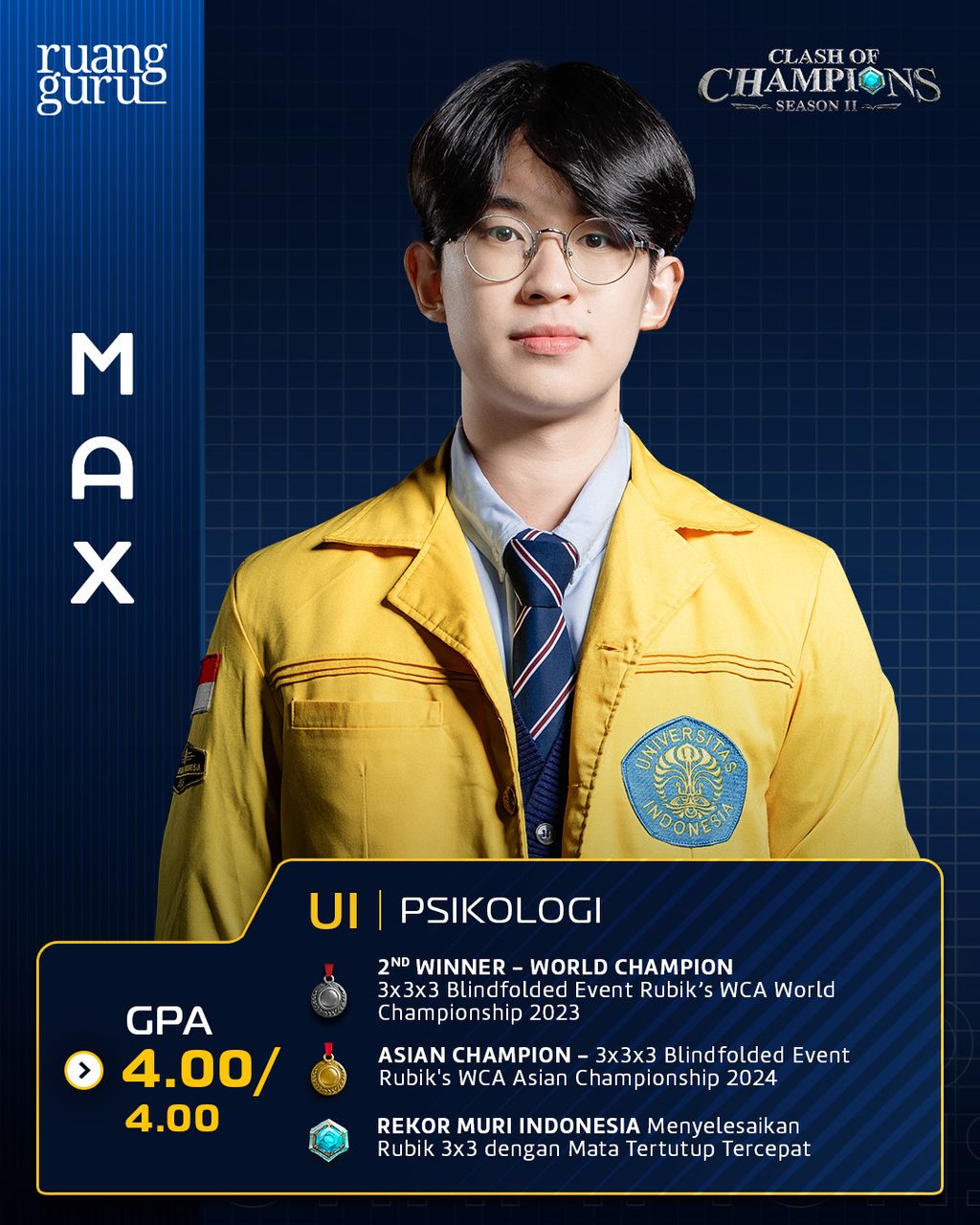 profil max - peserta clash of champions