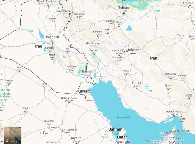 Peta Teluk Persia