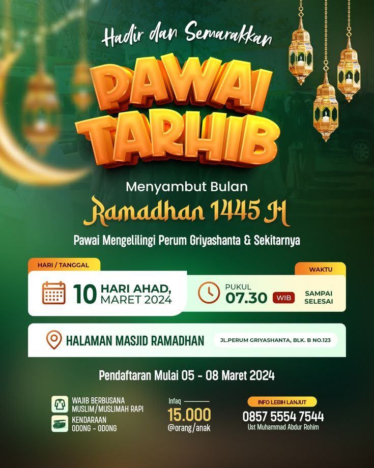 Contoh Poster Pawai Ramadhan