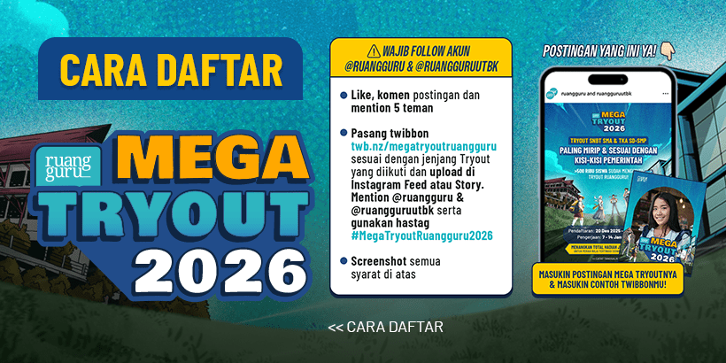 cara daftar mega tryout snbt dan tka ruangguru