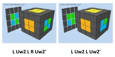 cara membuat center pieces pada rubik 4x4