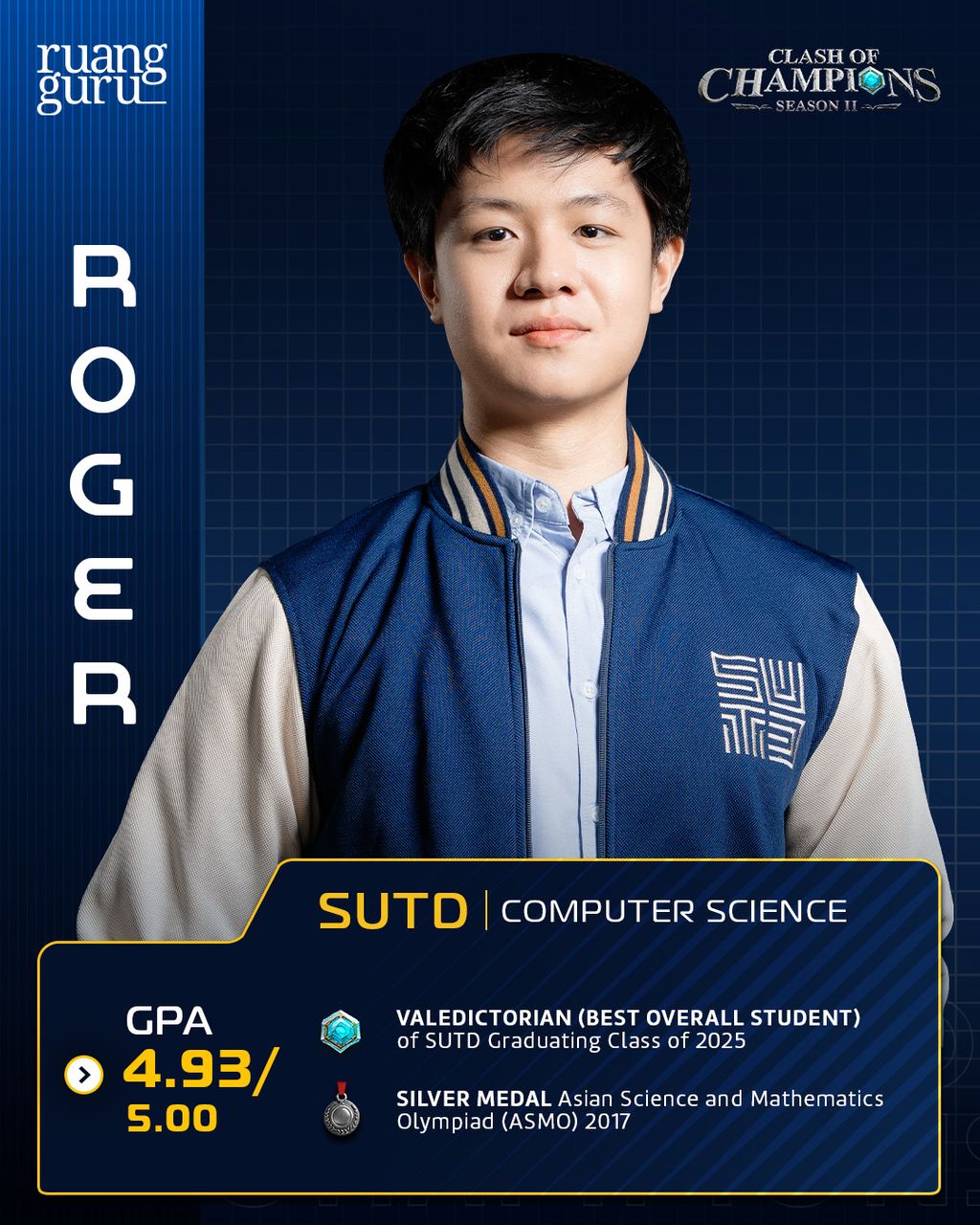 Profil Roger - Peserta Clash of Champions