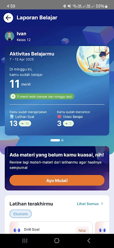 laporan belajar ruangbelajar
