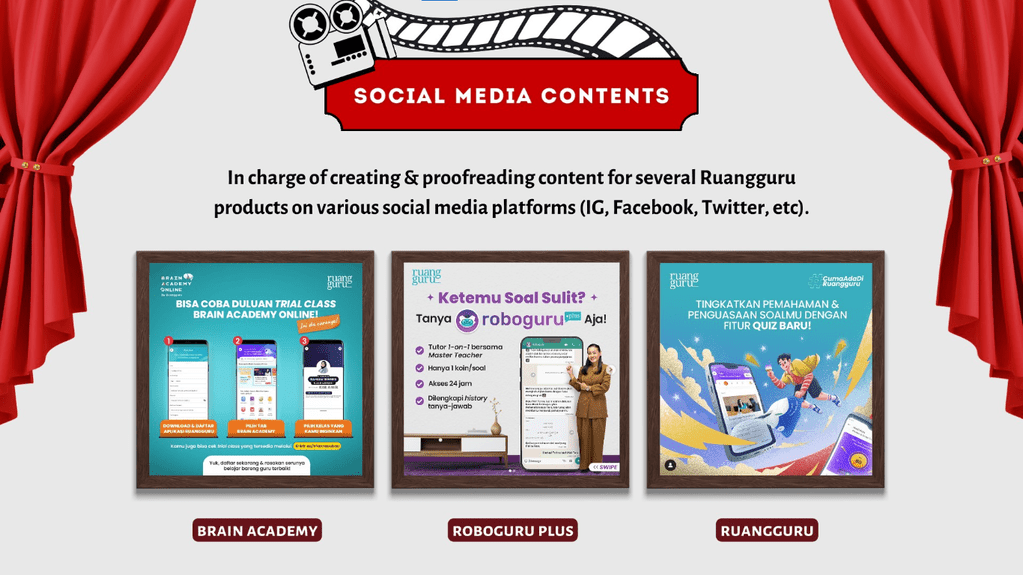 Contoh portofolio copywriter