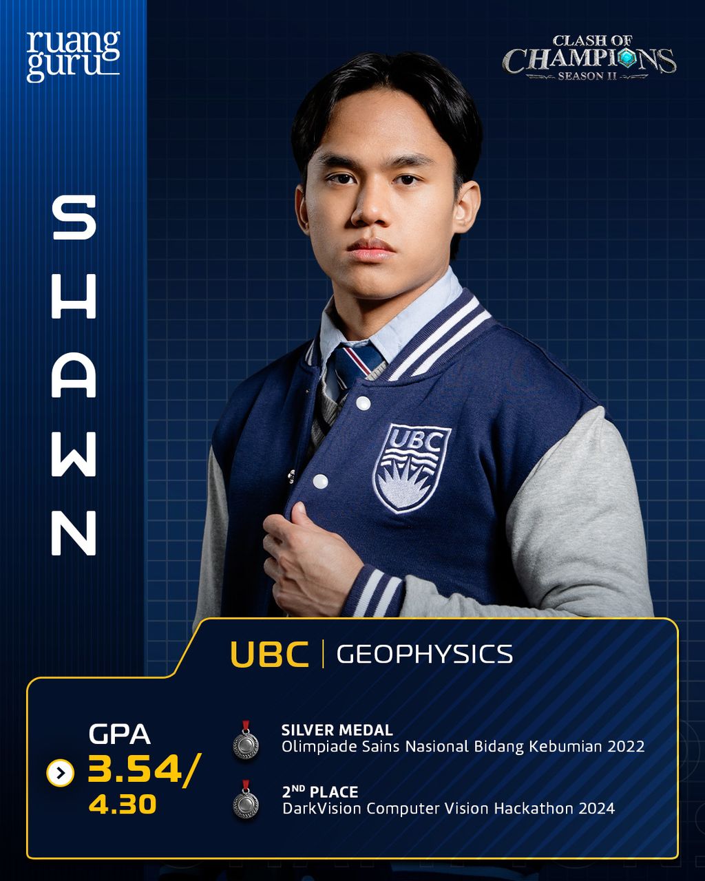 profil shawn - peserta coc season 2