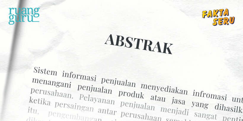 contoh abstrak dalam berbagai karya ilmiah