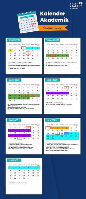 kalender pendidikan semester genap