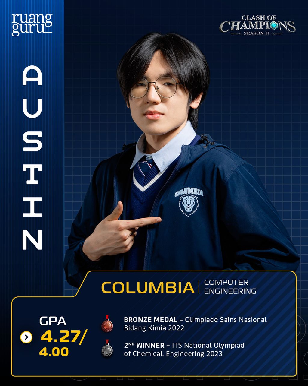 profil austin - peserta coc season 2