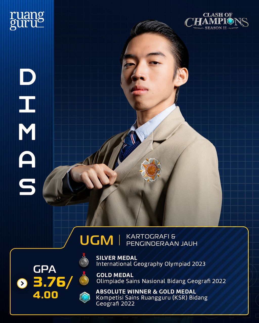 profil dimas - peserta clash of champions