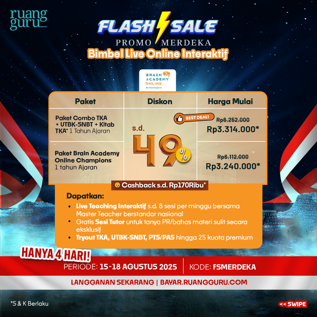 promo Flash Sale Brain Academy Online